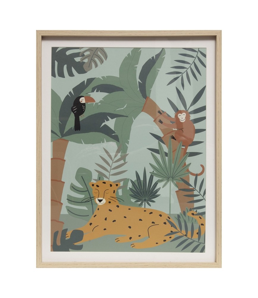 Tableau imprimé Jungle 40x50 cm