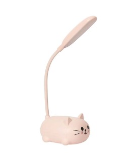 Lampe veilleuse LED chat rose