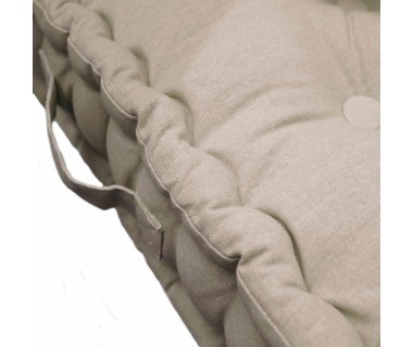 Coussin de sol 60x60 cm Pacifique lin coton