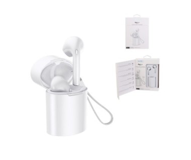 Écouteurs sans fil rechargeables EarBox Signature blanc