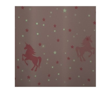 Rideau occultant phosphorescent 140x250 cm licorne