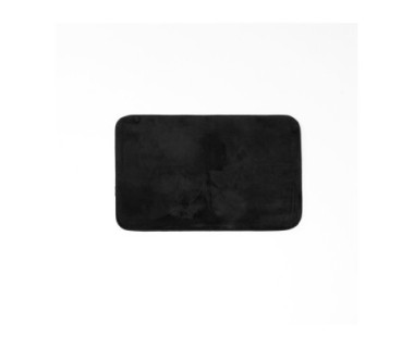 Tapis rectangle 50x80 cm flanelle Flanou noir