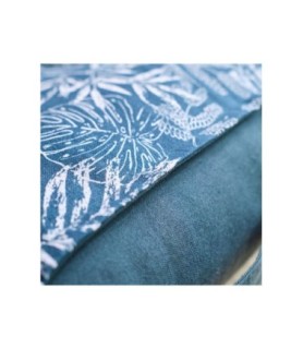 Matelas palette motif à rayures blanc et bleu 80x120 BASILE