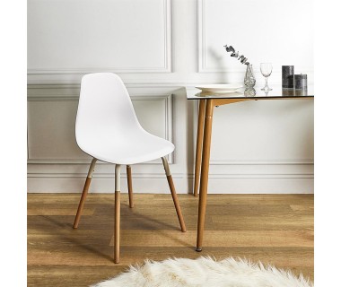Chaise scandinave Phenix blanc
