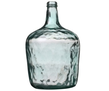 Vase dame Jeanne 10L verre recyclé D24.5 H40