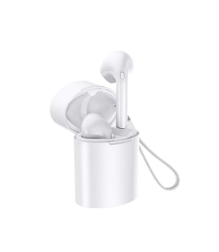 Écouteurs sans fil rechargeables EarBox Signature blanc