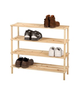 Meuble range chaussures 4 niveaux Wood and co