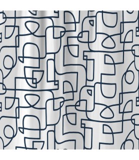 Rideau de douche polyester 180x200 Labyrinthe