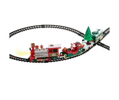 Train électrique 22 pièces du village de Noël