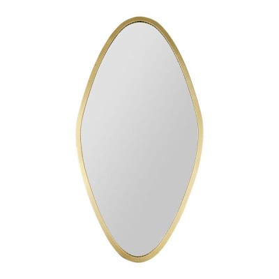 Miroir métal doré minéral