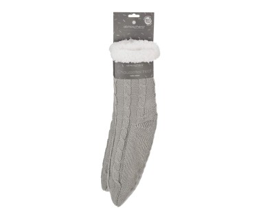 Chaussettes tricot taille unique gris