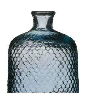 Vase Serena verre recyclé bleu 7L D18.5 H42