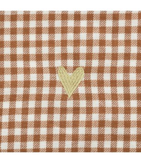 Tablier 1 poche Vichy Floral Collection 60x80 cm coton
