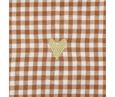 Tablier 1 poche Vichy Floral Collection 60x80 cm coton