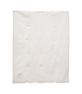 Édredon gaze de coton 100x140 blanc