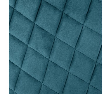 Dossier du fauteuil MARLO en velours bleu