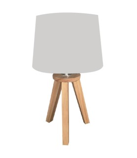 Lampe scandinave 3 pieds en bois gris