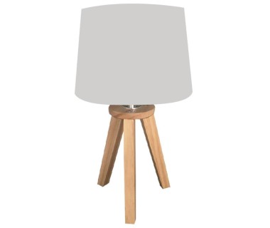 Lampe scandinave 3 pieds en bois gris