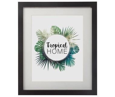 Set de 5 cadres photos noir tropical