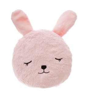 Coussin rond fur lapin