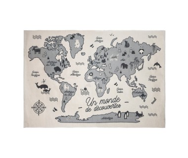 Tapis enfant carte du monde