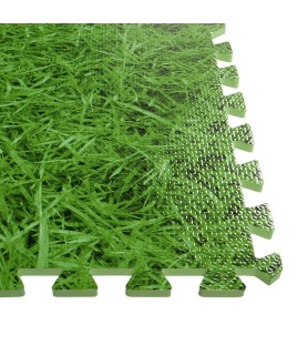 Tapis de sol modulable 8 dalles herbe