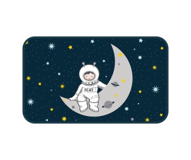 Tapis velours 45x75 cm Petit Astronaute