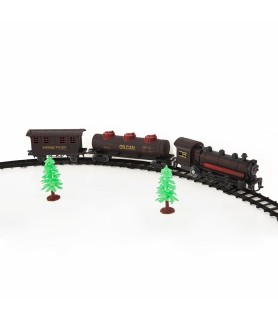 Train électrique 24 pièces du village de Noël