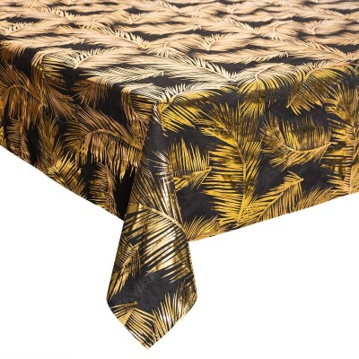 Nappe 140x240 cm feuille or