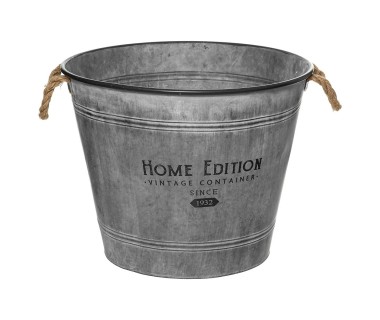 Pot zinc rétro Home Edition