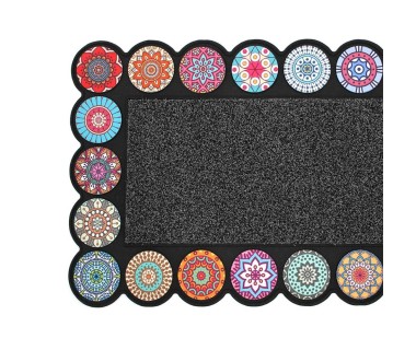 Tapis rectangle 45x75 cm relief Rosacolor