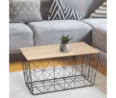 Table pliable filaire gris