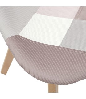 Chaise Patchwork rose
