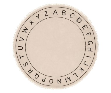 Tapis alphabet D120 cm coton