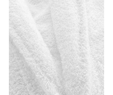Peignoir col châle éponge Tendresse blanc