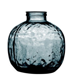 Vase Louise verre recyclé bleu 9L D25 H30