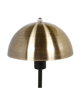 Lampe métal champignon doré