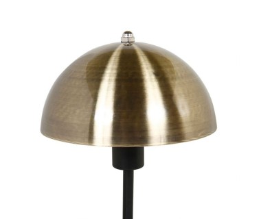 Lampe métal champignon doré