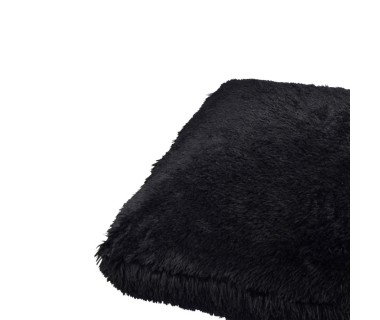 Coussin rectangle Fluffy 80x60 cm noir